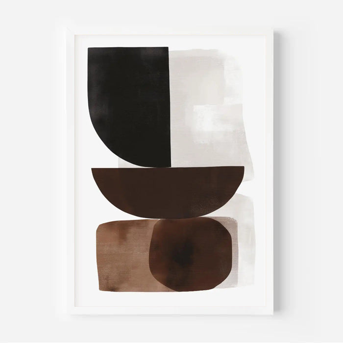 Arte abstracto de pared en tonos neutros
