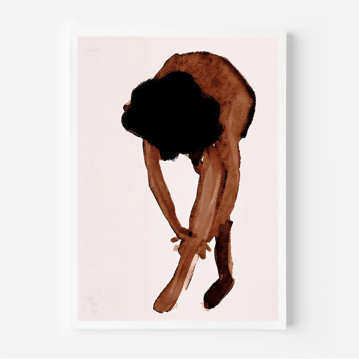 Lámina de figura abstracta en acuarela