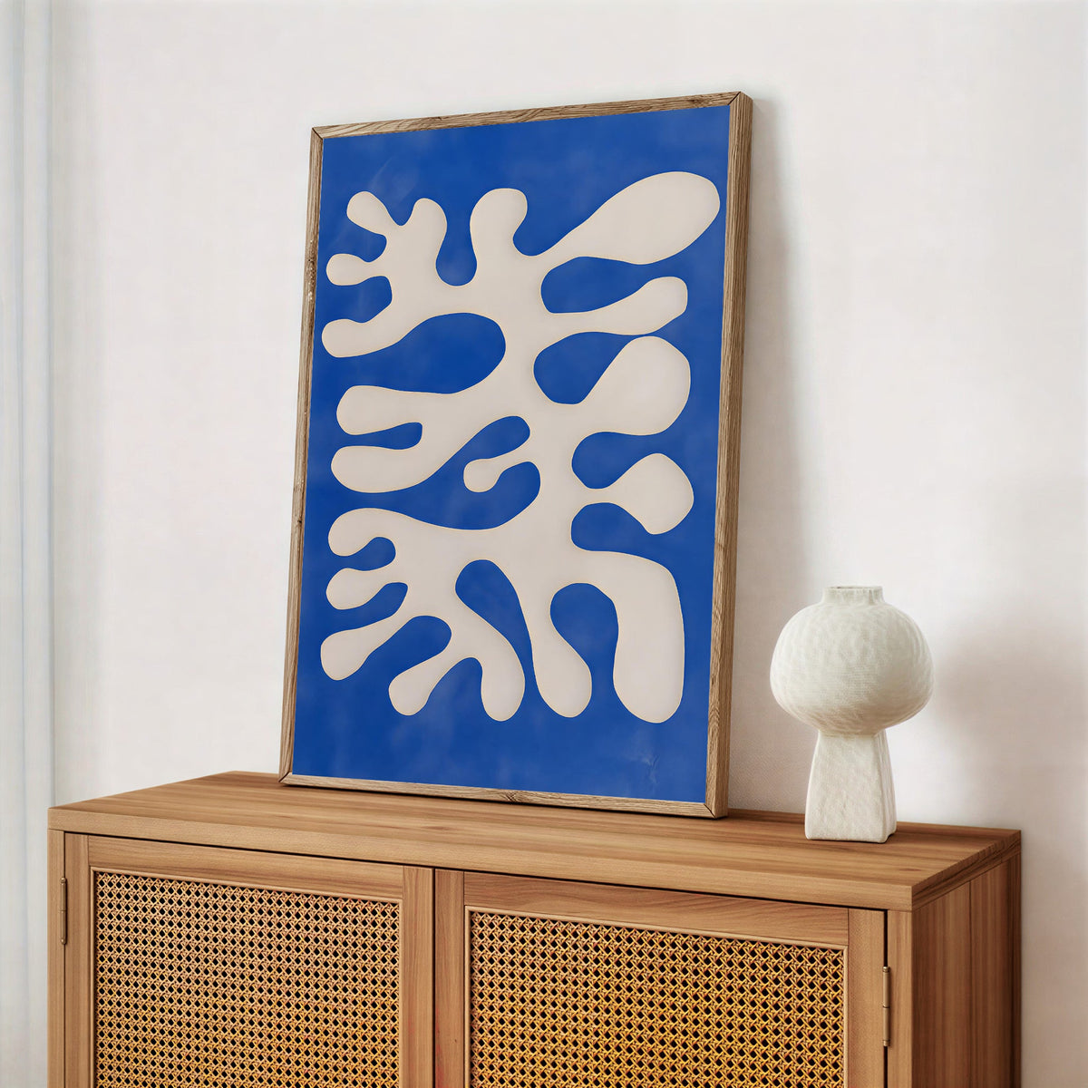 Lámina de arte abstracto orgánico moderno