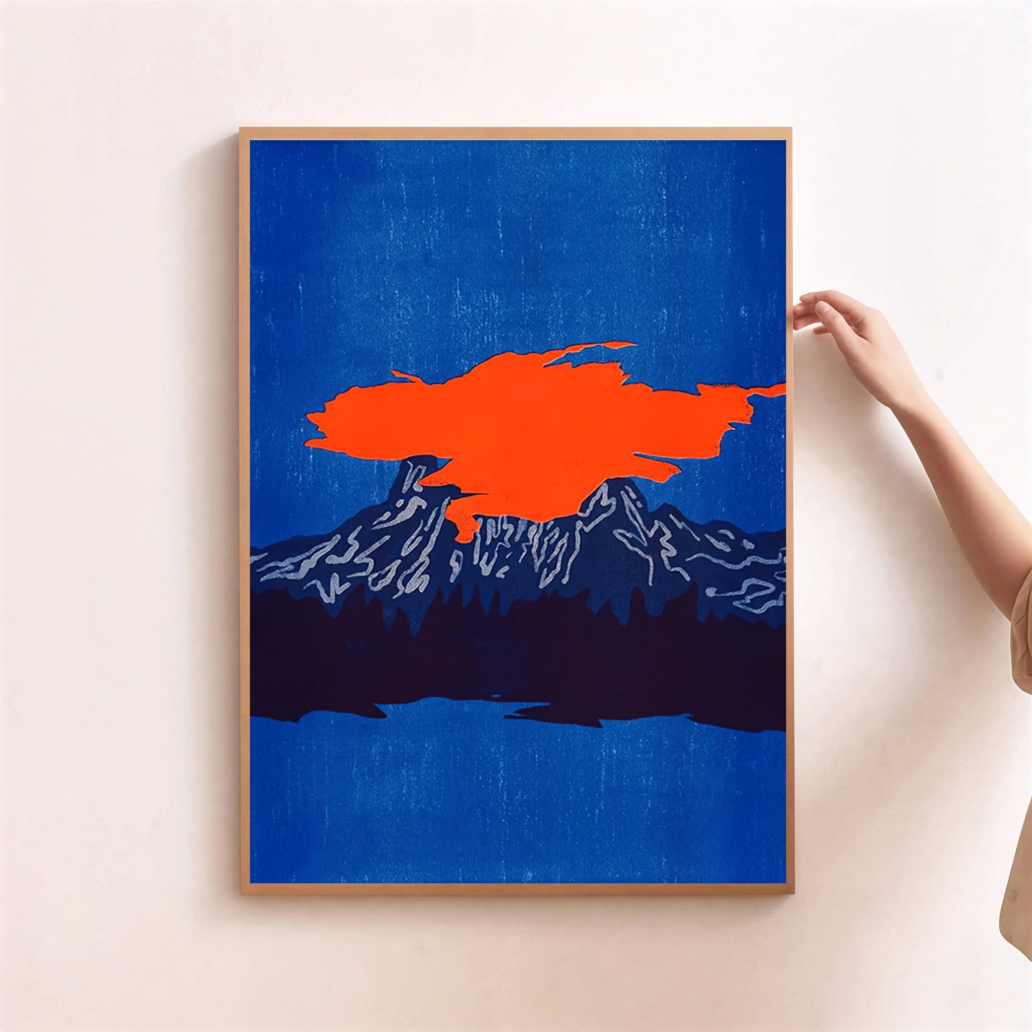Lámina de paisaje abstracto