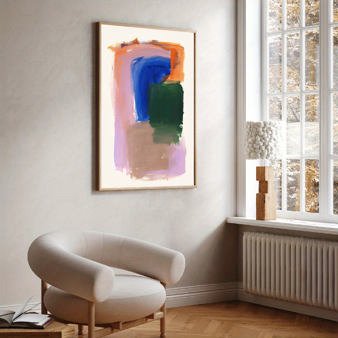 Lámina de arte abstracto moderno y colorido