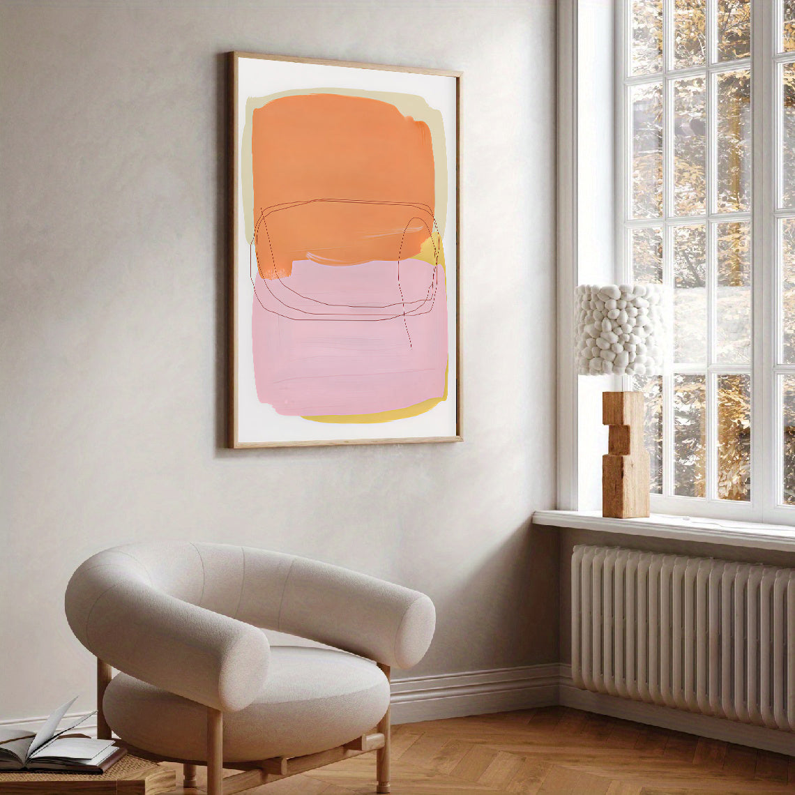 Lámina de arte abstracto minimalista