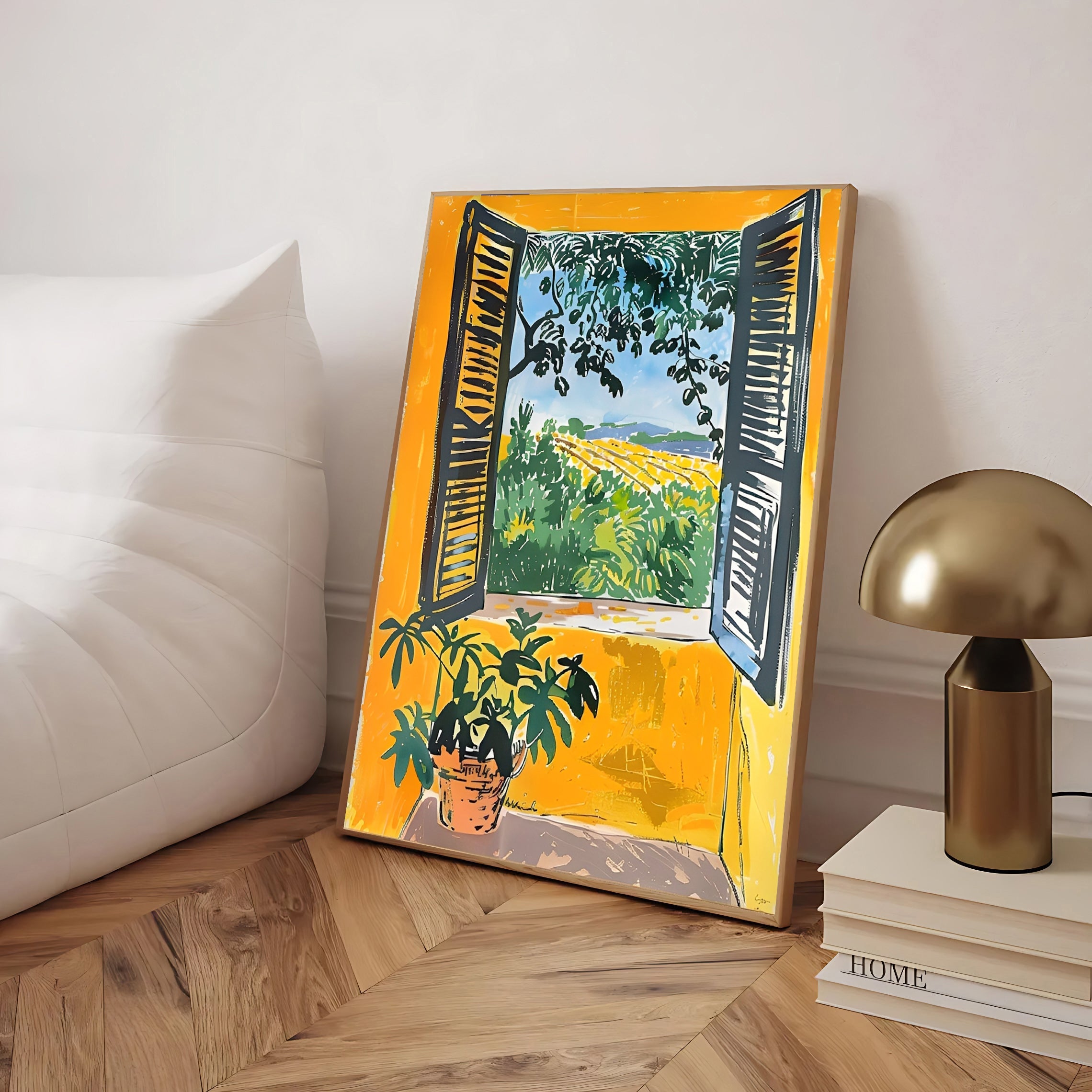 Lámina de vista desde la ventana inspirada en Matisse