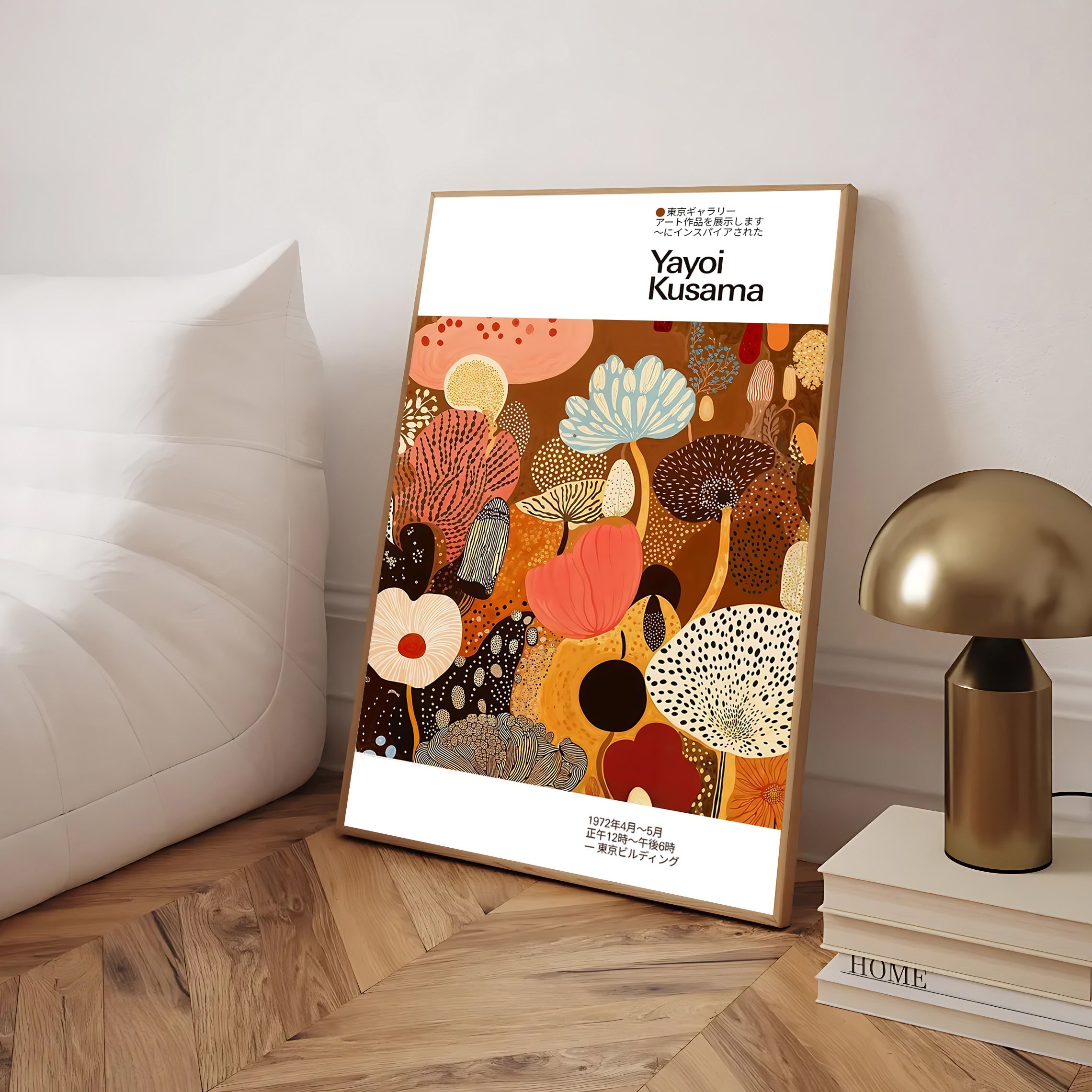 Póster inspirado en Yayoi Kusama