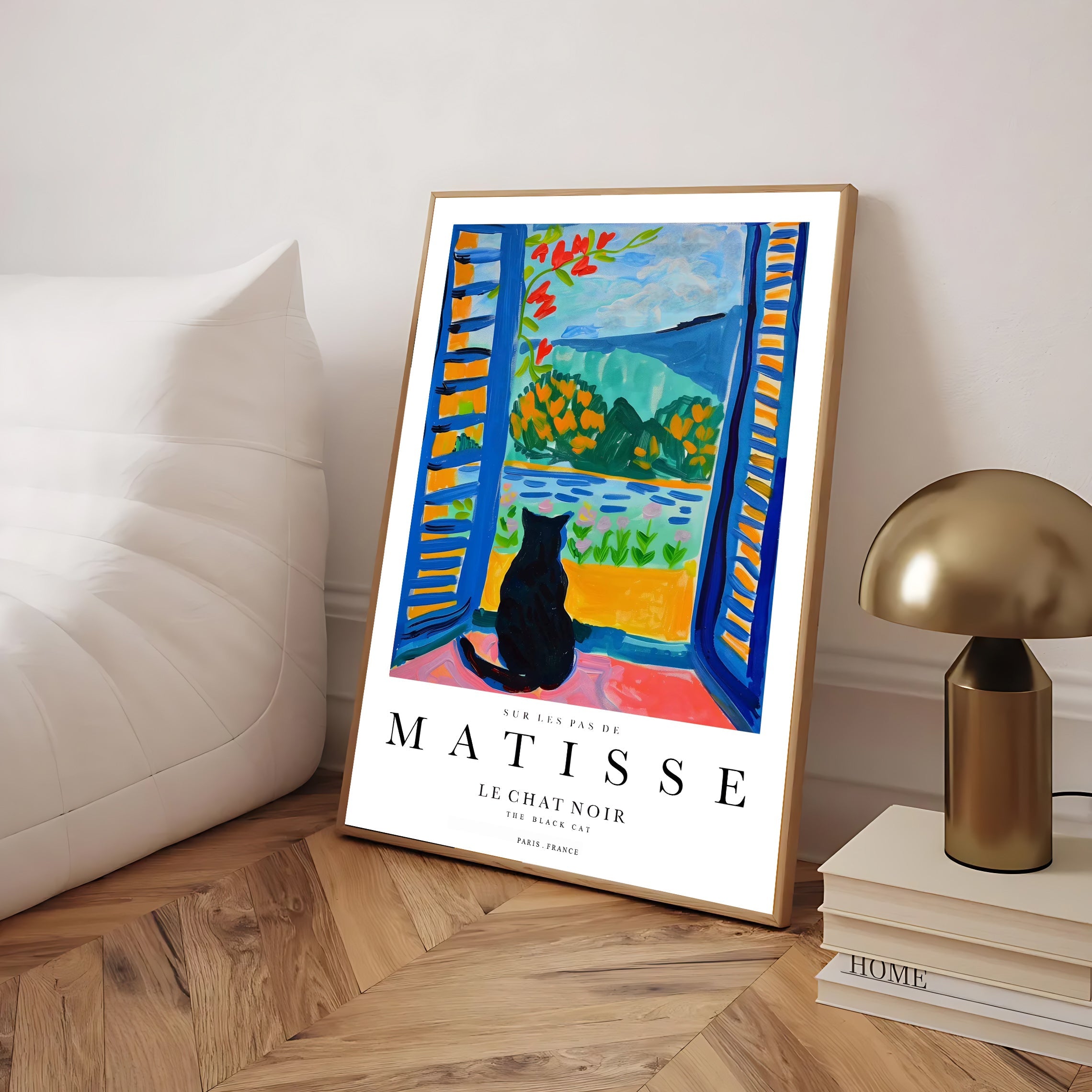 Lámina de gato inspirada en Matisse