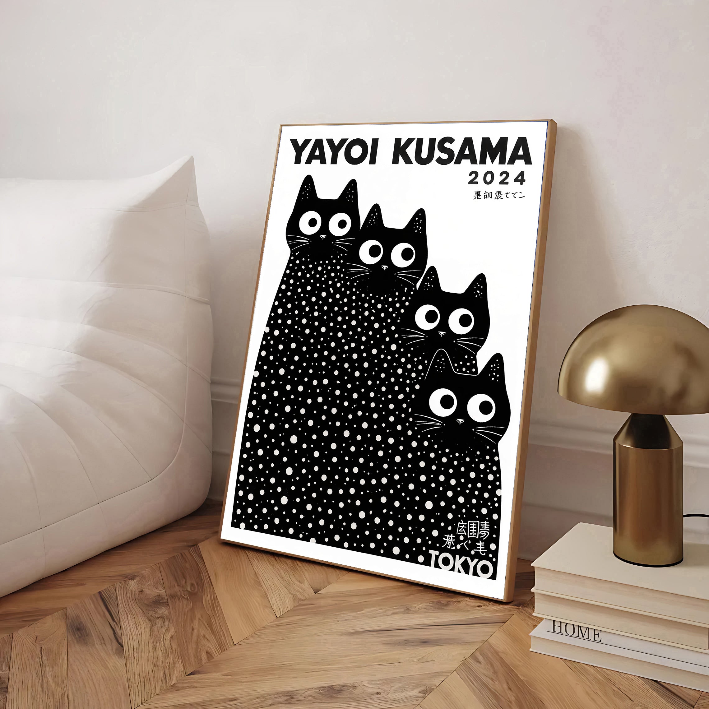 Láminas de gatos Yayoi Kusama