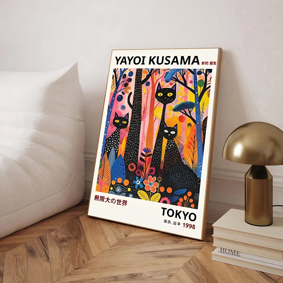 Yayoi Kusama Gatos Negros