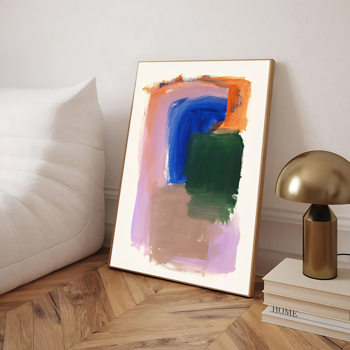 Lámina de arte abstracto moderno y colorido