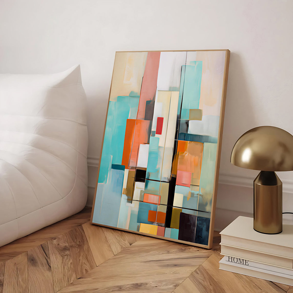 Lámina de arte abstracto geométrico