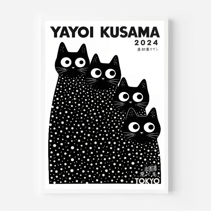 Láminas de gatos Yayoi Kusama