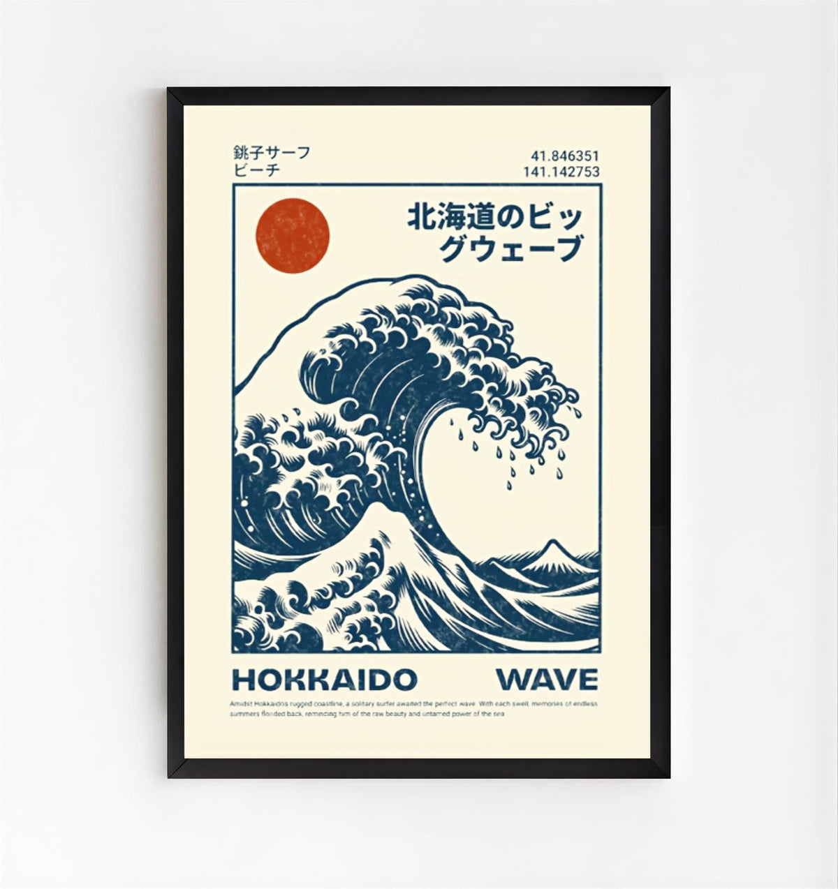 Lámina del póster de la ola de Hokusai