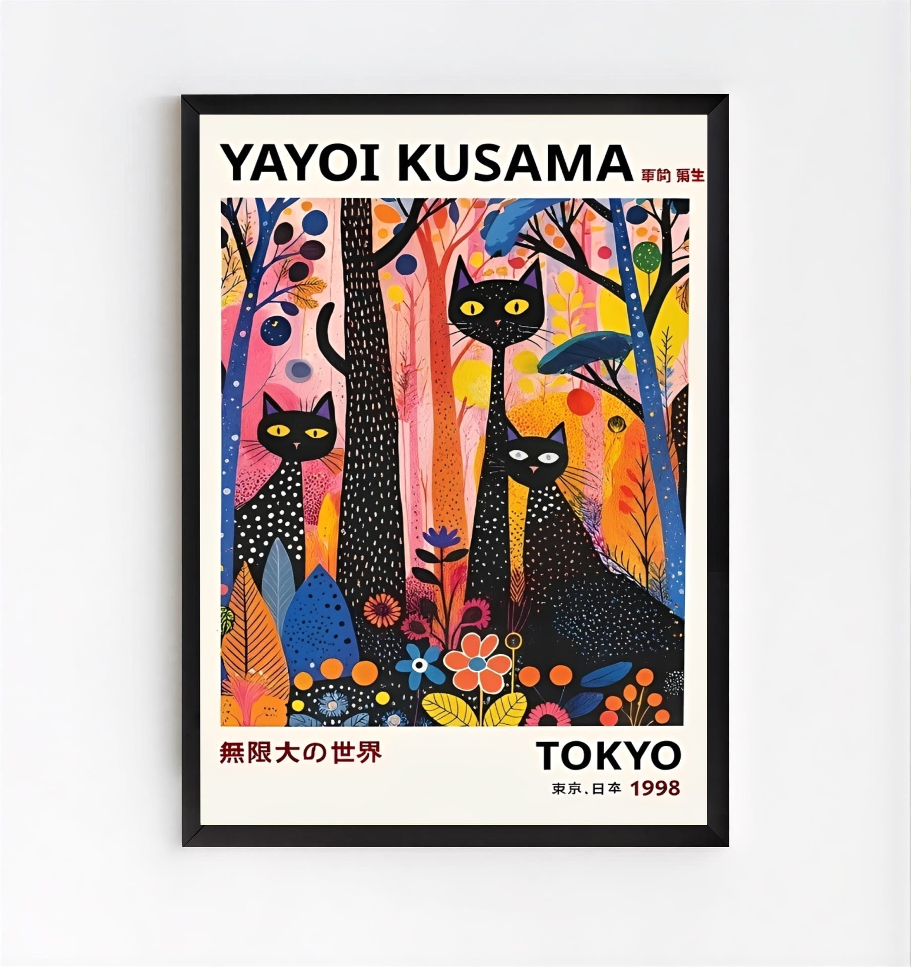 Yayoi Kusama Gatos Negros