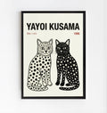 Póster Yayoi Kusama Gatos Tokio 1996