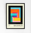 Lámina de arte abstracto geométrico Bauhaus