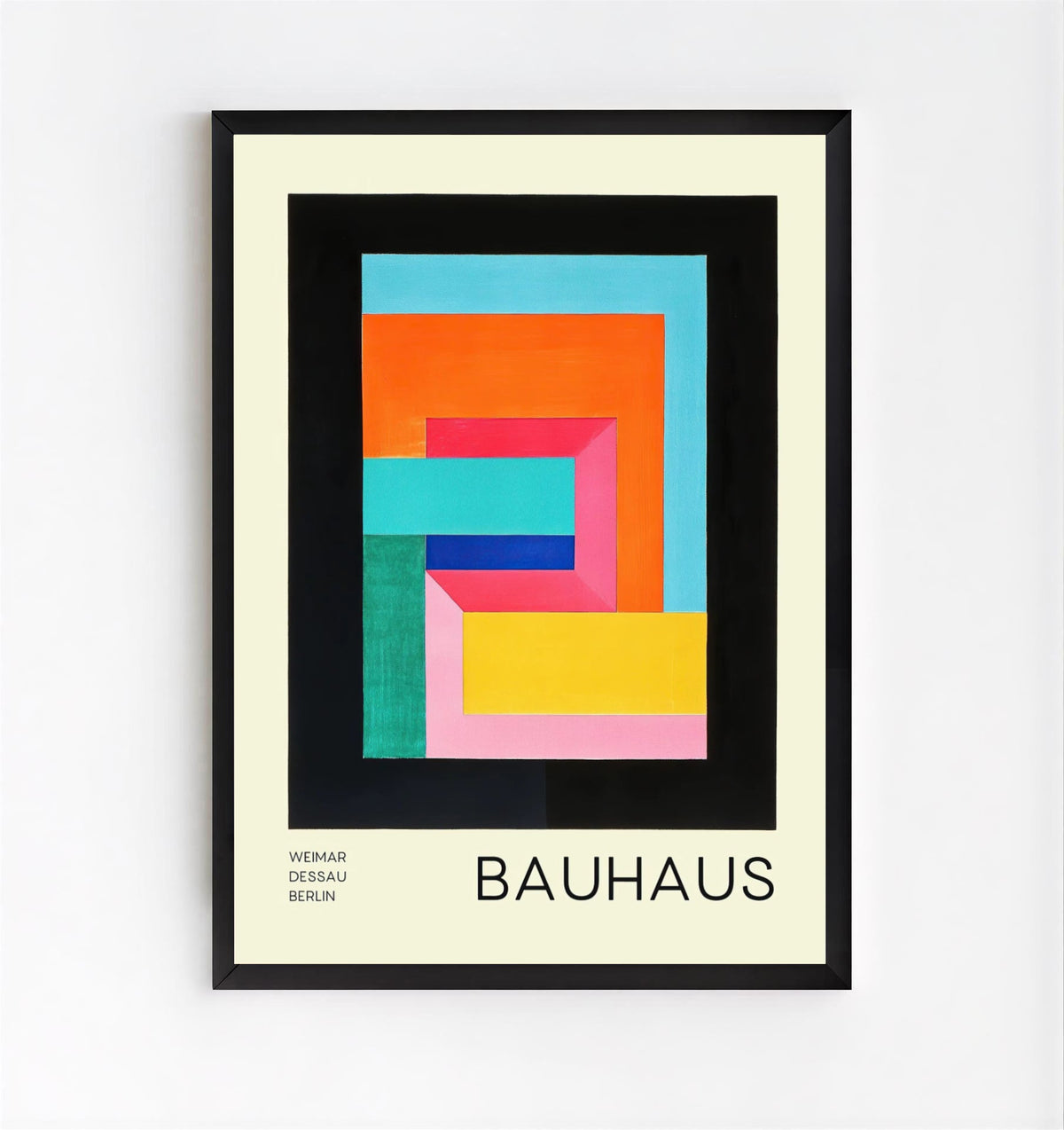 Lámina de arte abstracto geométrico Bauhaus