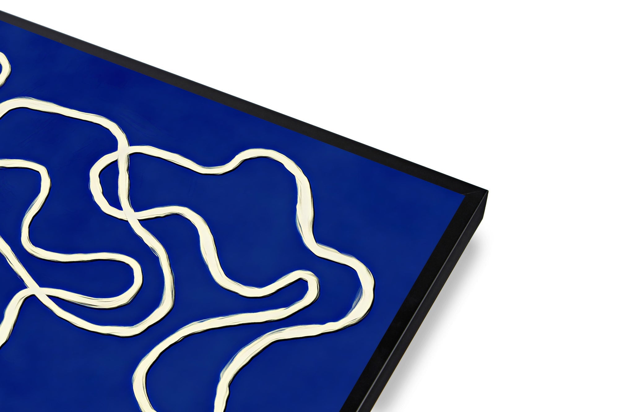 Lámina de arte abstracto azul