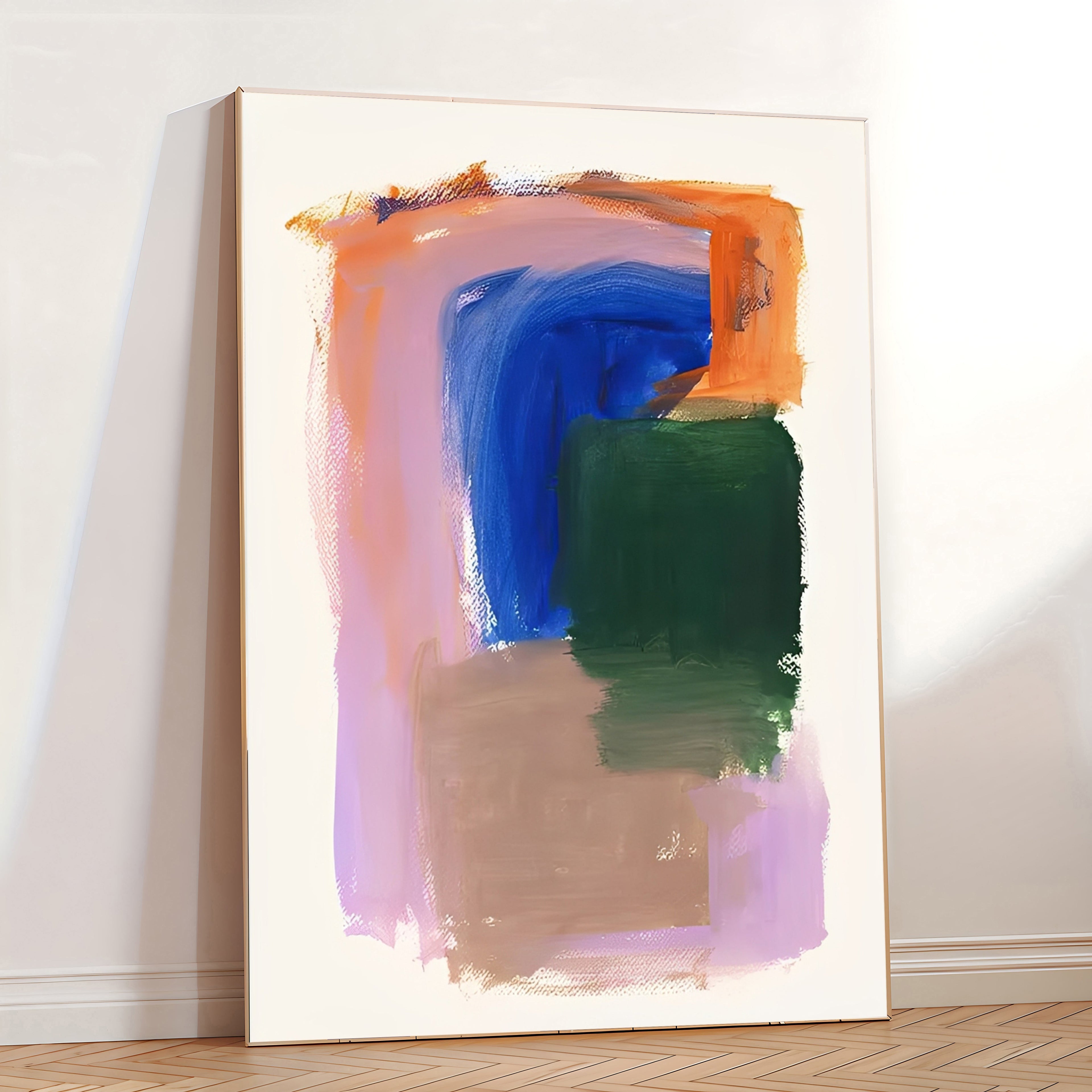 Lámina de arte abstracto moderno y colorido