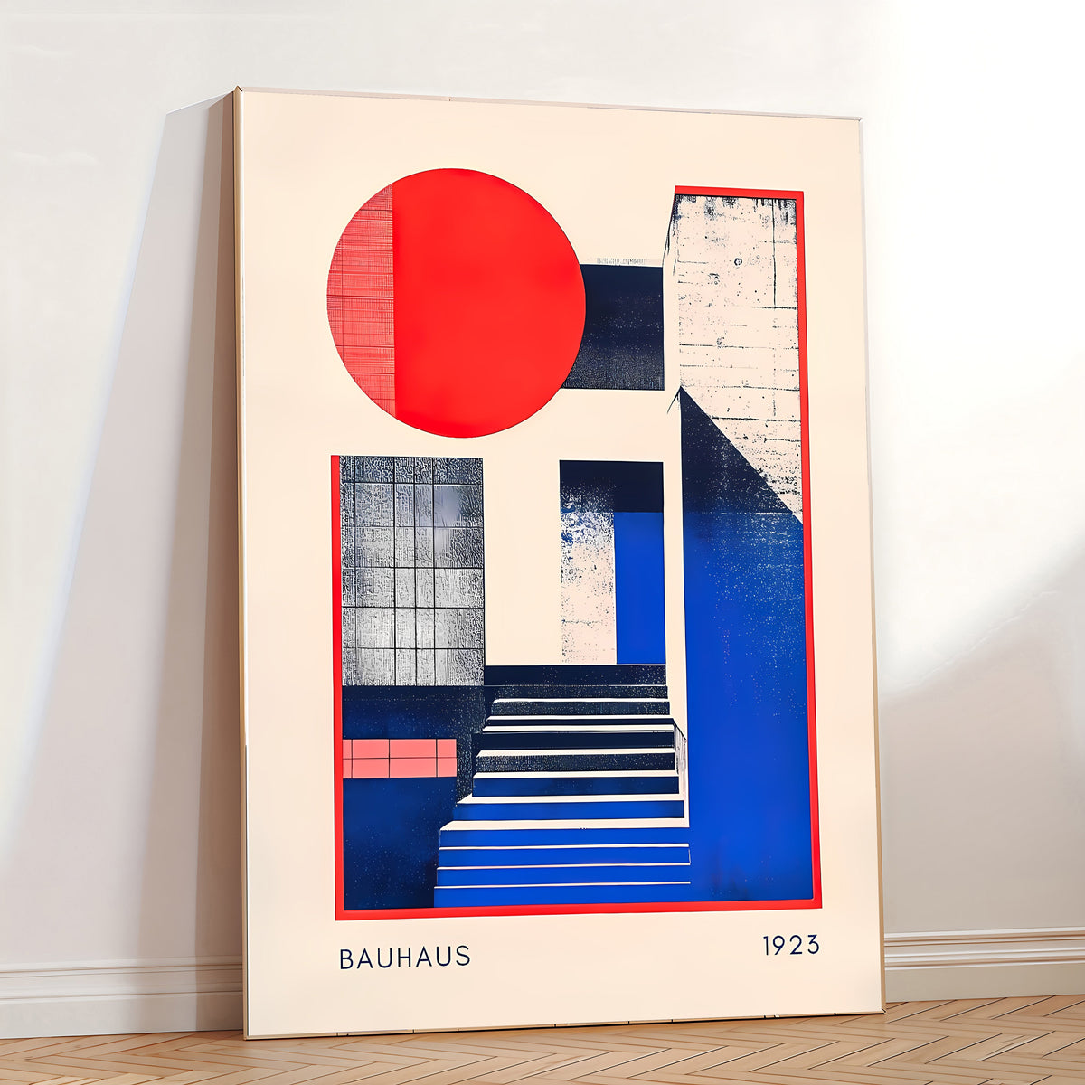 Lámina de arte abstracto Bauhaus de los años 20