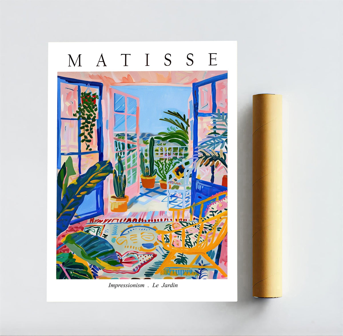 Póster de exposición Matisse Le Jardin – Arte de pared del balcón colorido