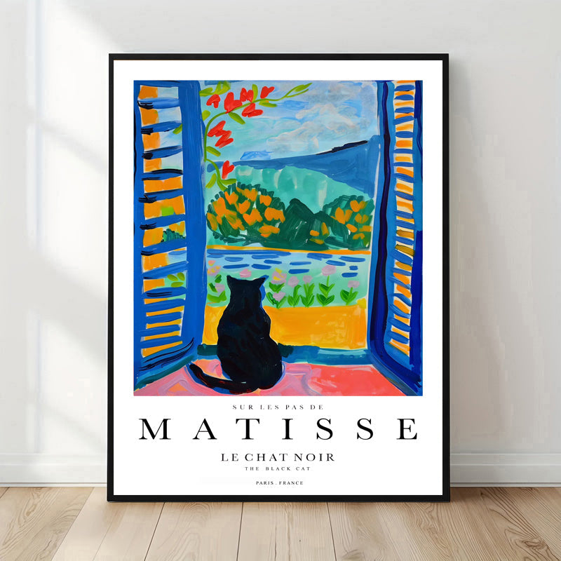 Lámina de gato inspirada en Matisse