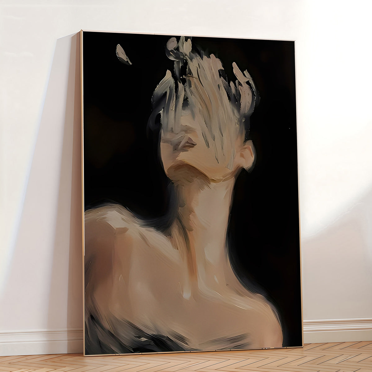 Lámina de retrato abstracto sin rostro