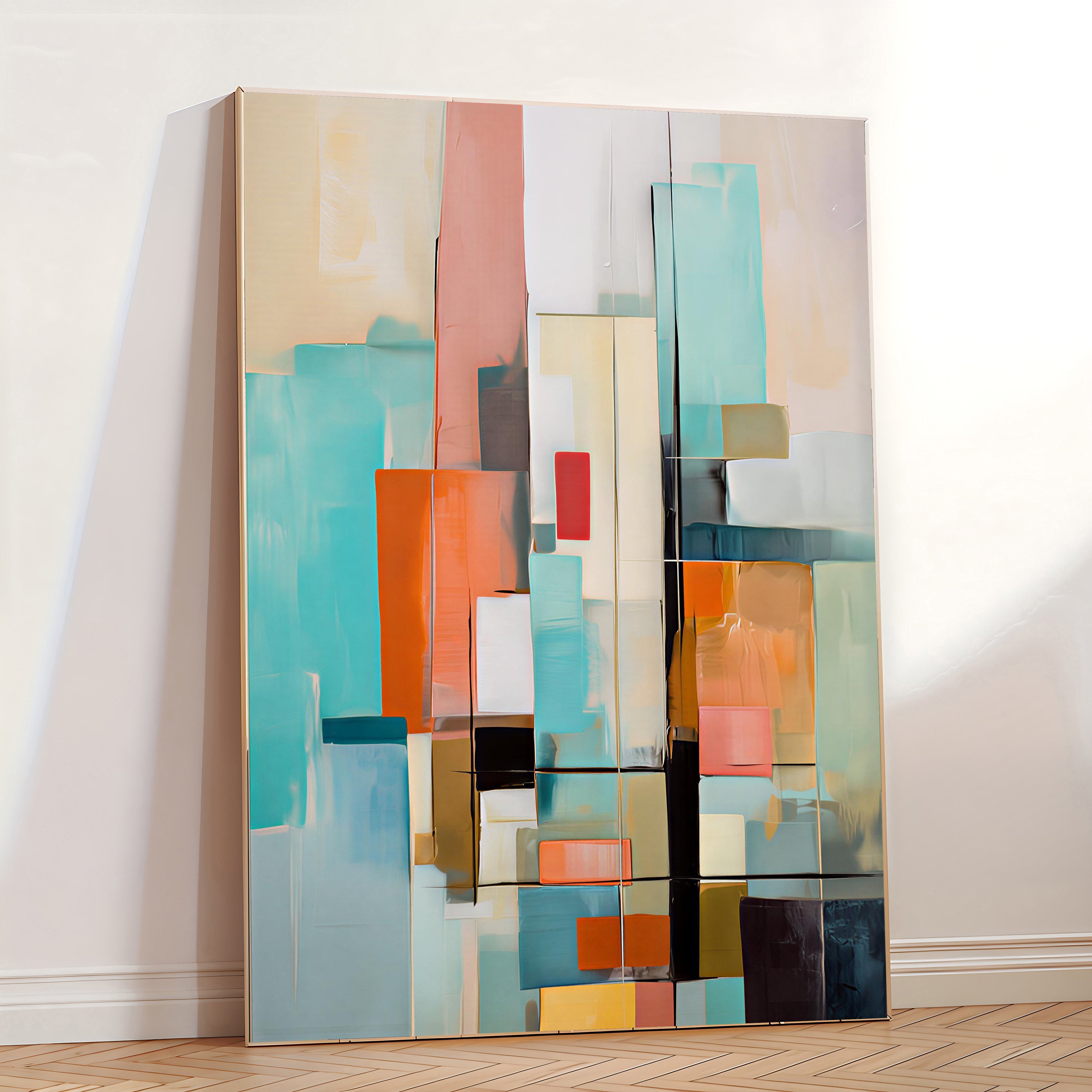 Lámina de arte abstracto geométrico