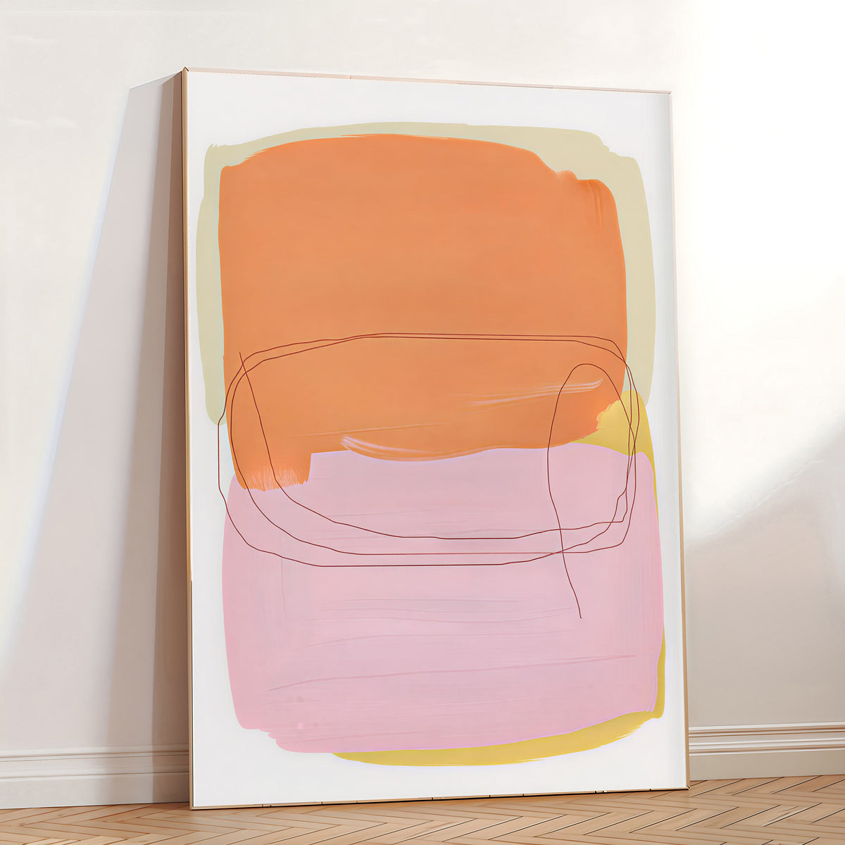 Lámina de arte abstracto minimalista