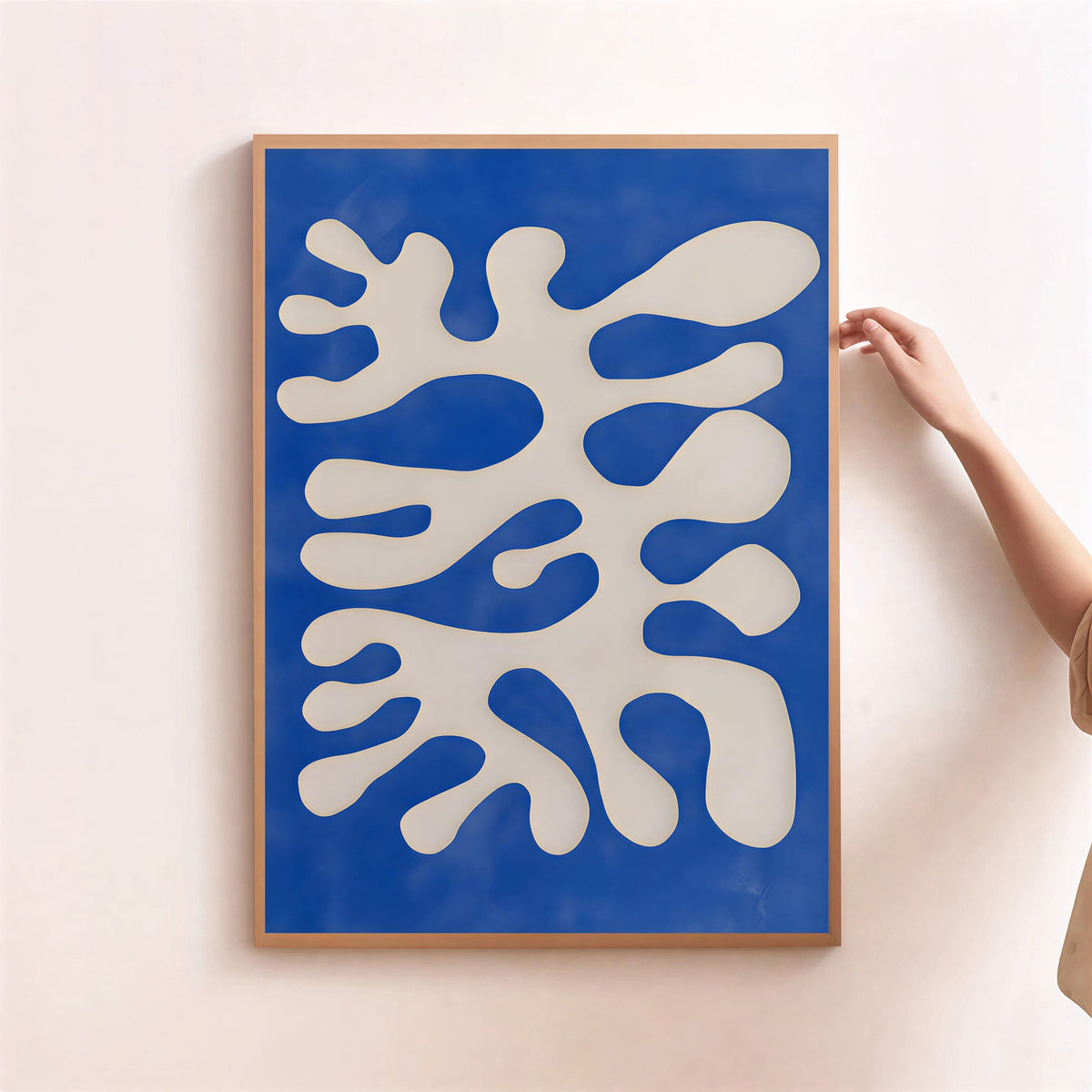 Lámina de arte abstracto orgánico moderno