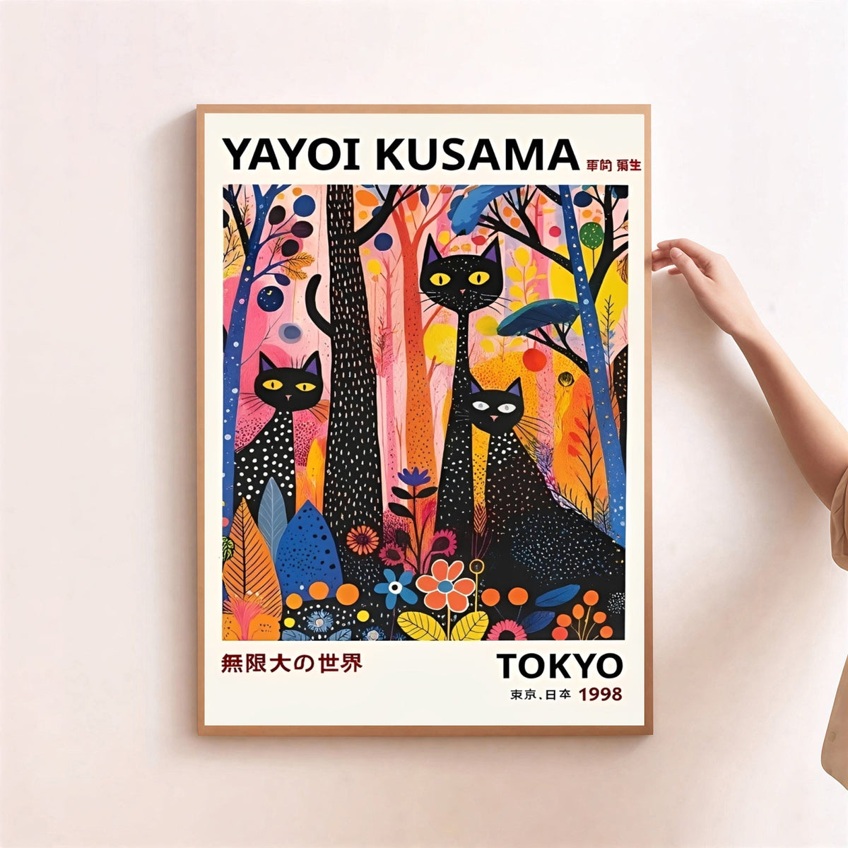 Yayoi Kusama Gatos Negros