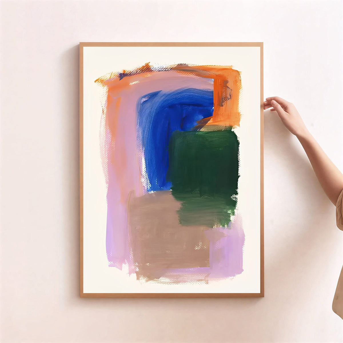 Lámina de arte abstracto moderno y colorido