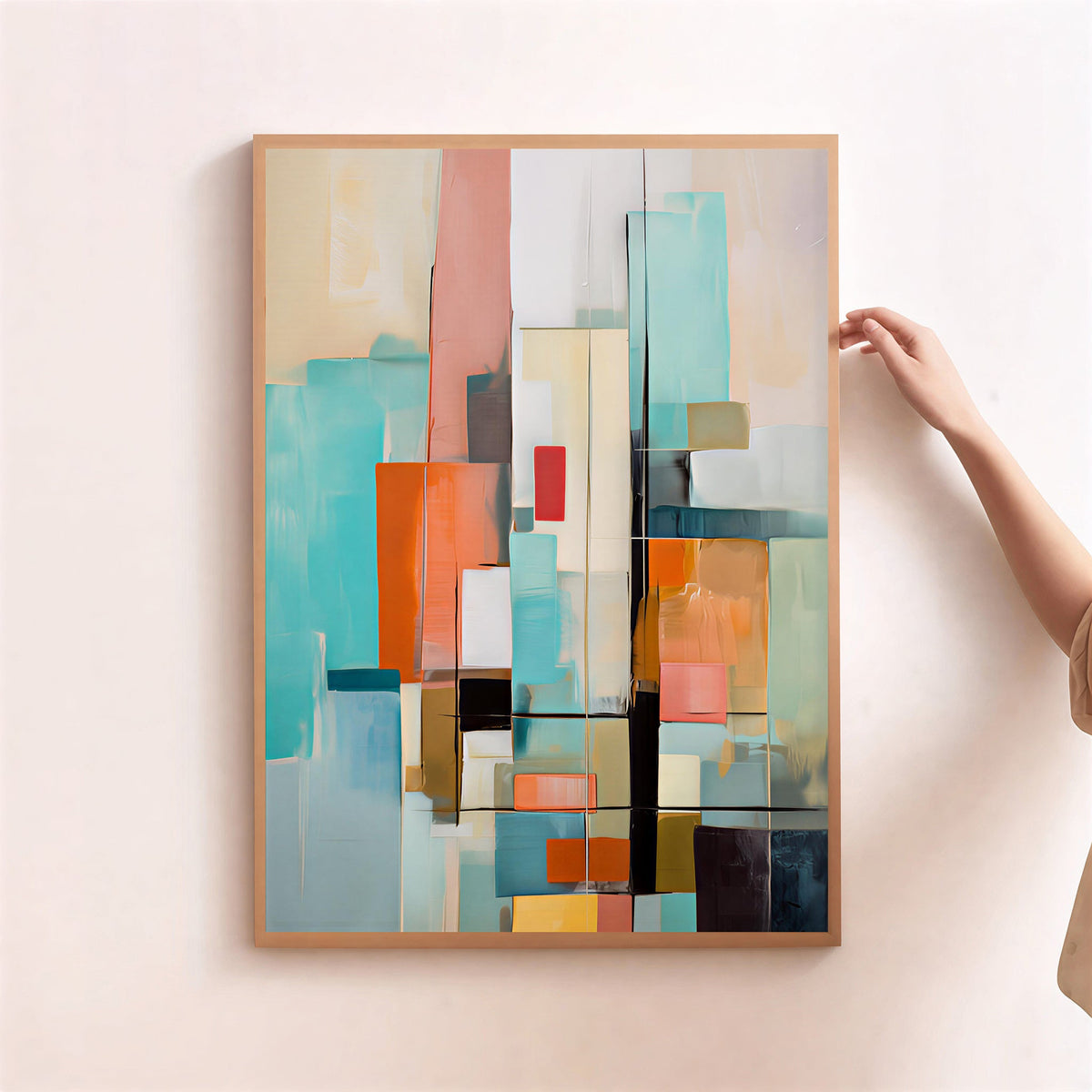 Lámina de arte abstracto geométrico