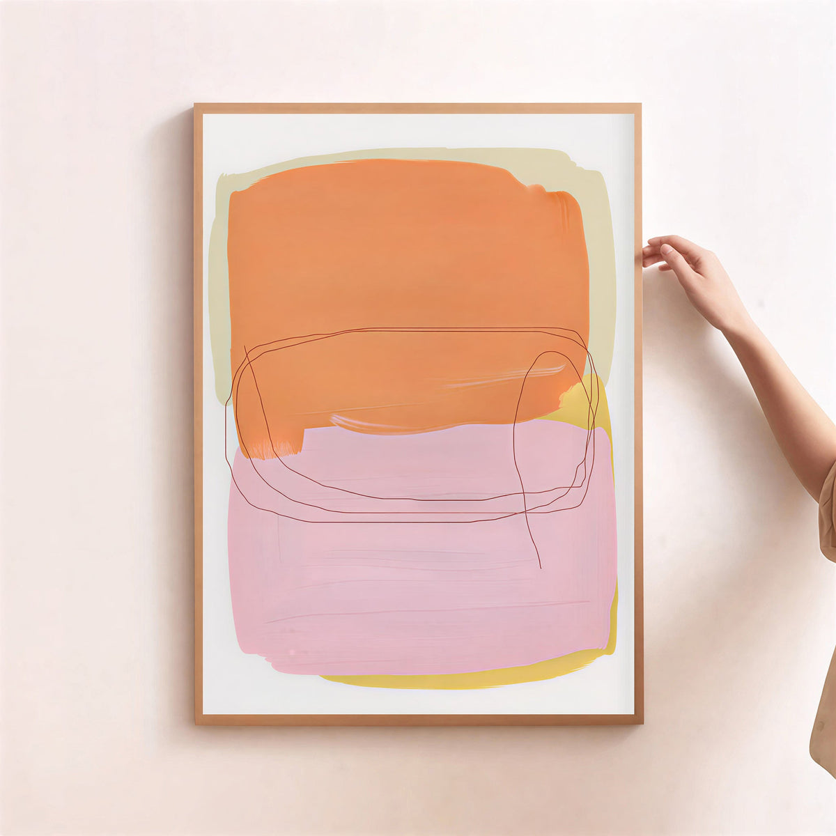 Lámina de arte abstracto minimalista