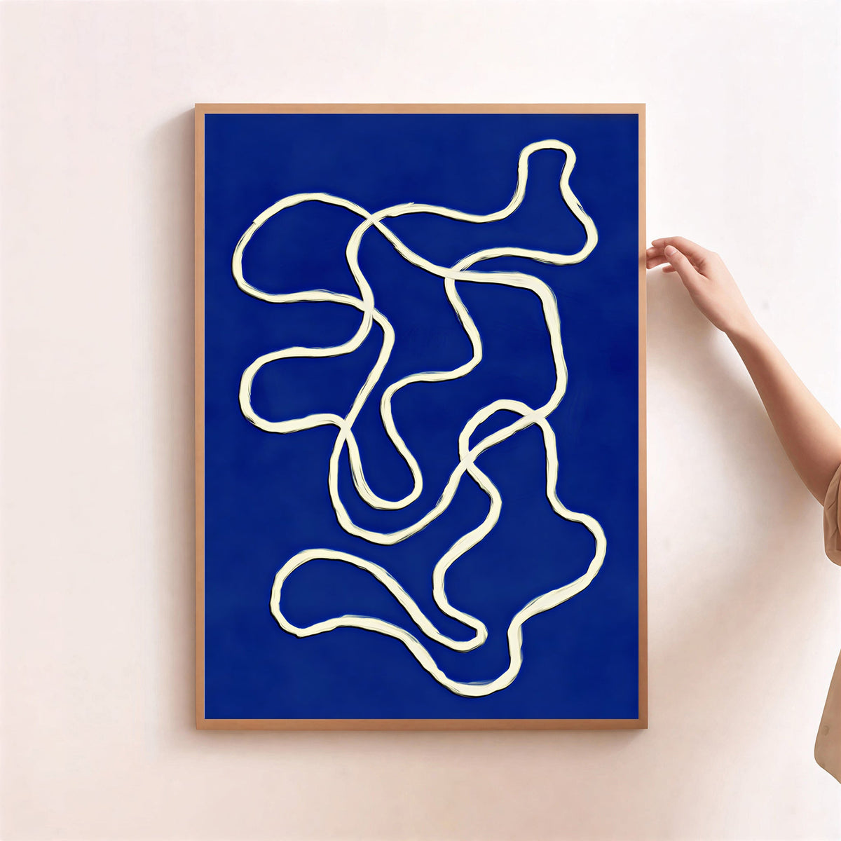 Lámina de arte abstracto azul