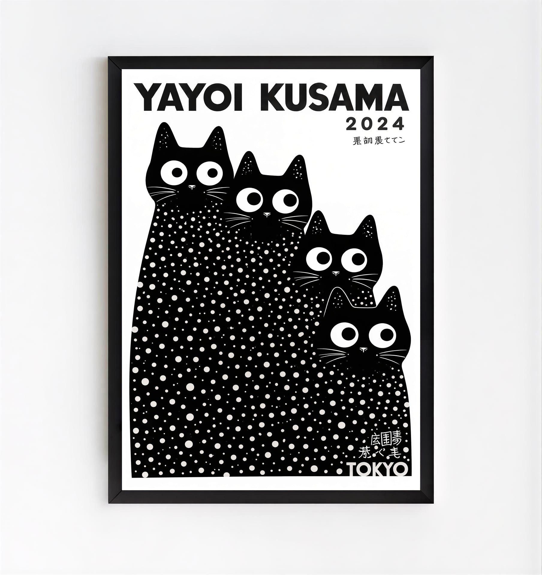 Láminas de gatos Yayoi Kusama