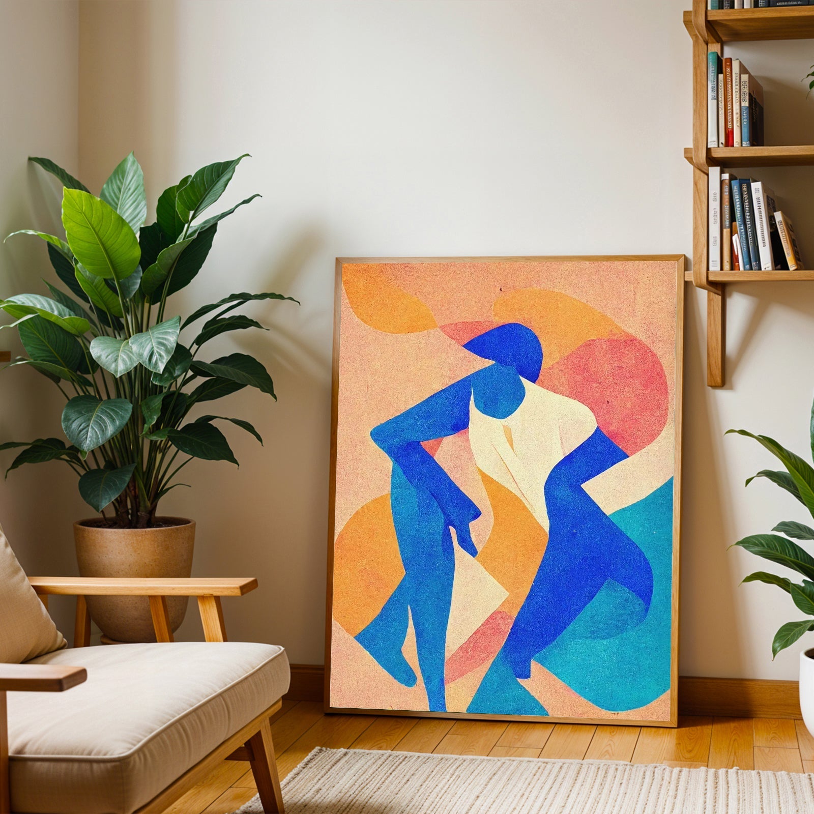 Lámina de arte figurativo abstracto moderno