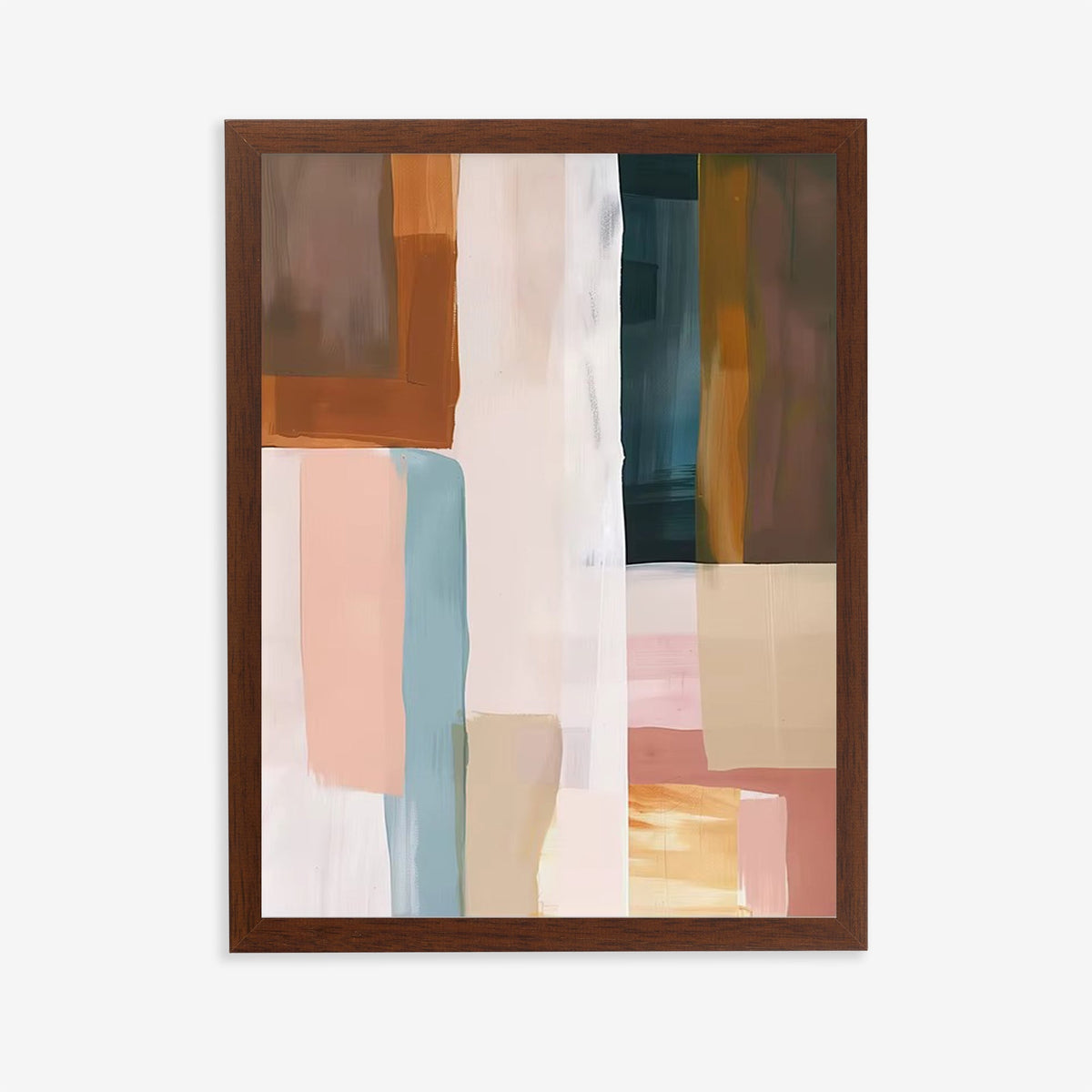 Lámina de arte abstracto moderno en tonos neutros