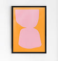 Póster de arte abstracto moderno en tonos pastel