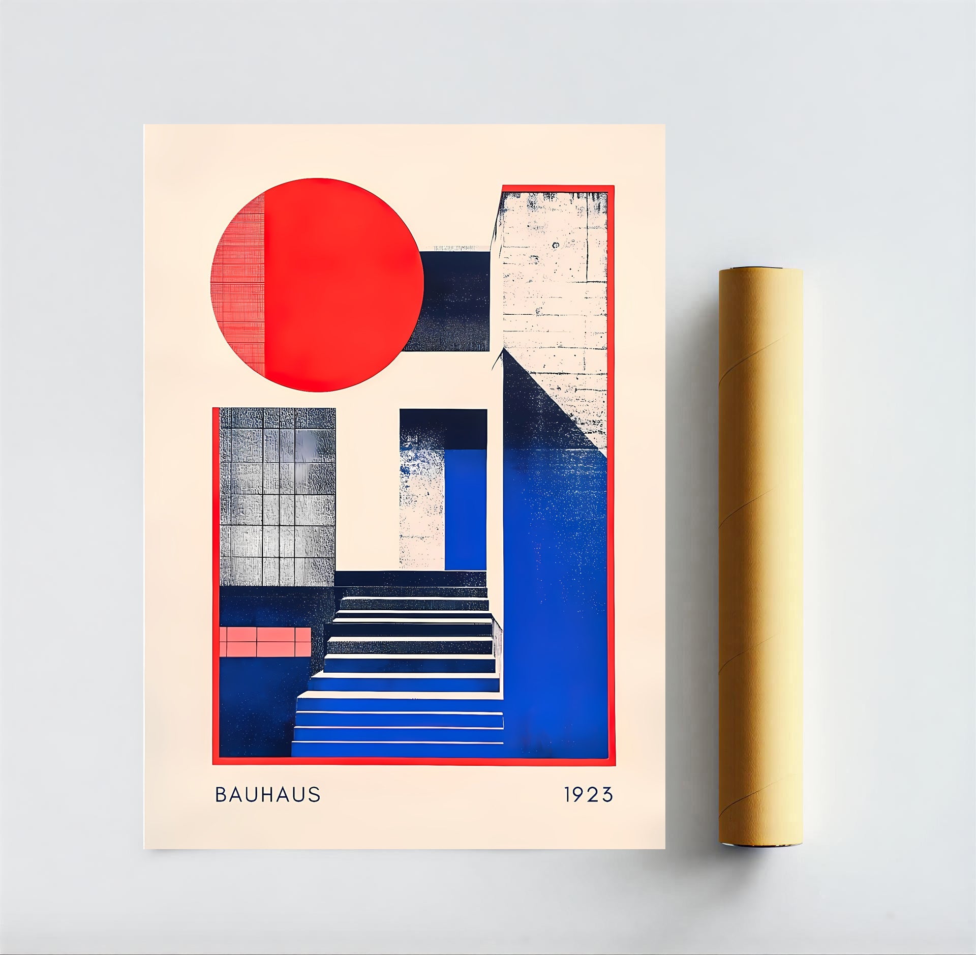 Lámina de arte abstracto Bauhaus de los años 20