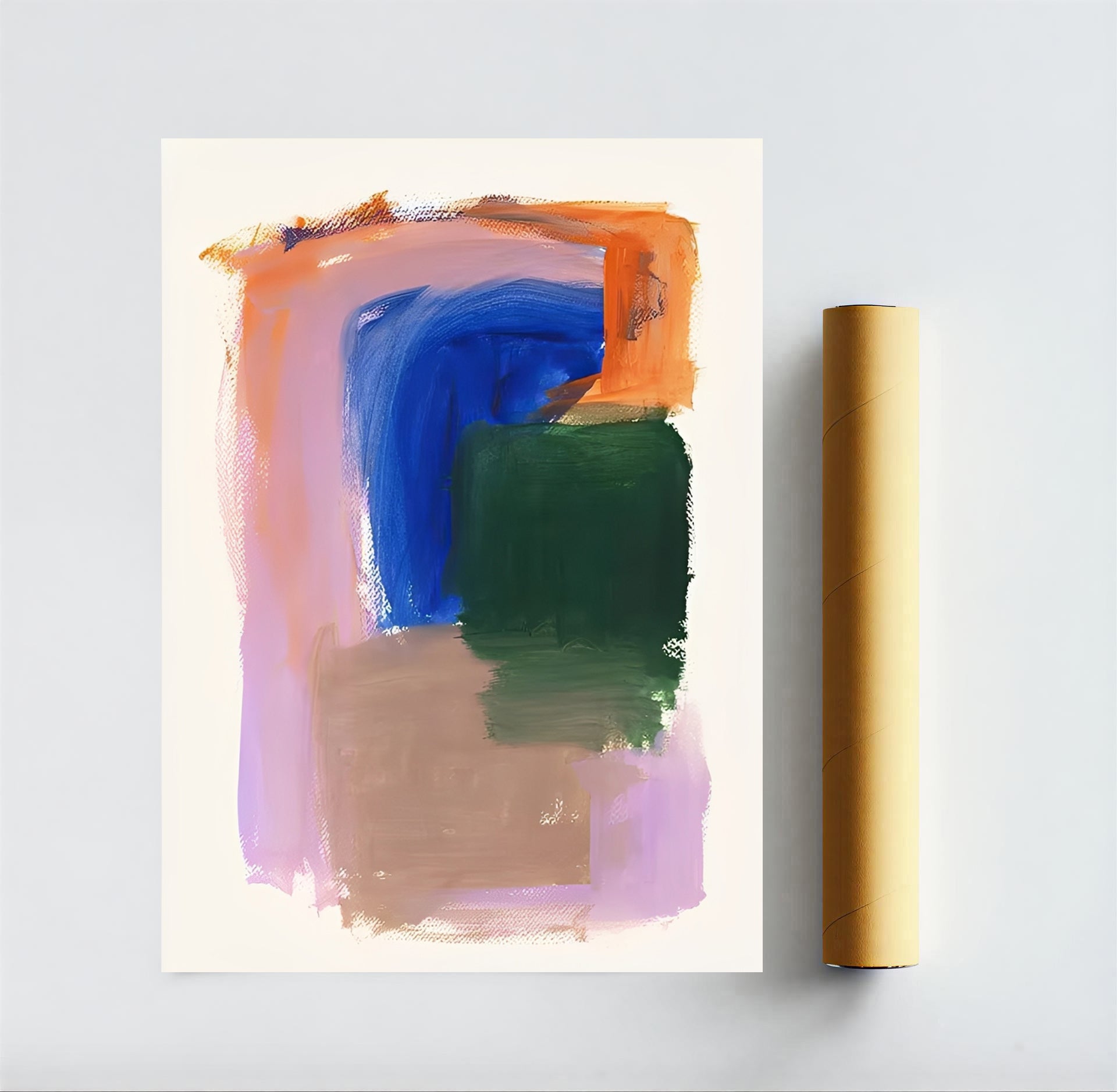 Lámina de arte abstracto moderno y colorido
