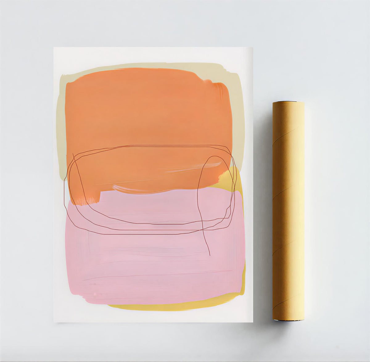 Lámina de arte abstracto minimalista