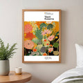 Lámina floral de lunares inspirada en Yayoi Kusama