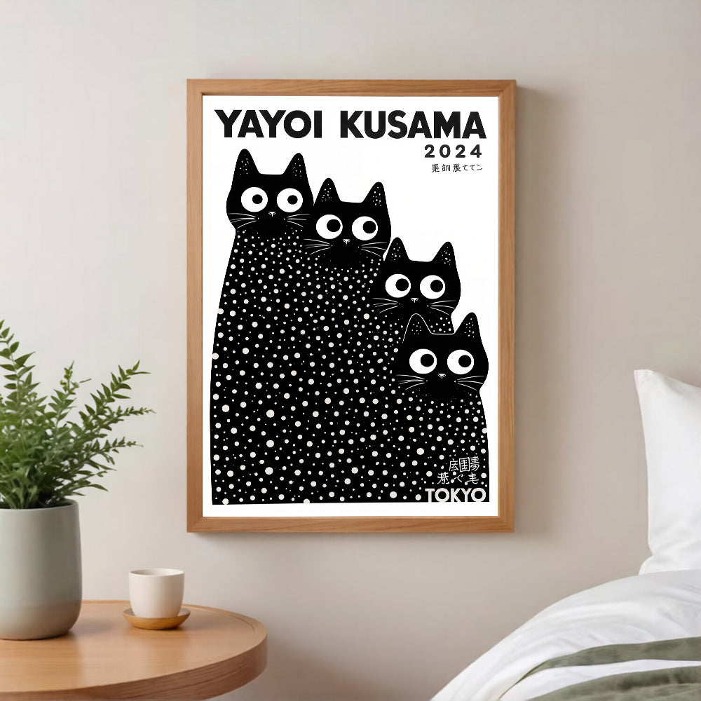 Láminas de gatos Yayoi Kusama