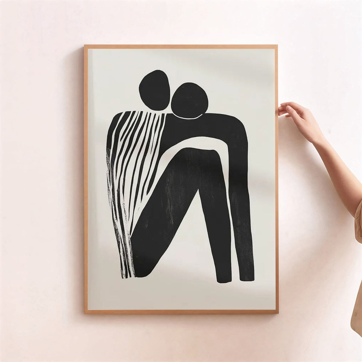 Lámina minimalista de figura abstracta