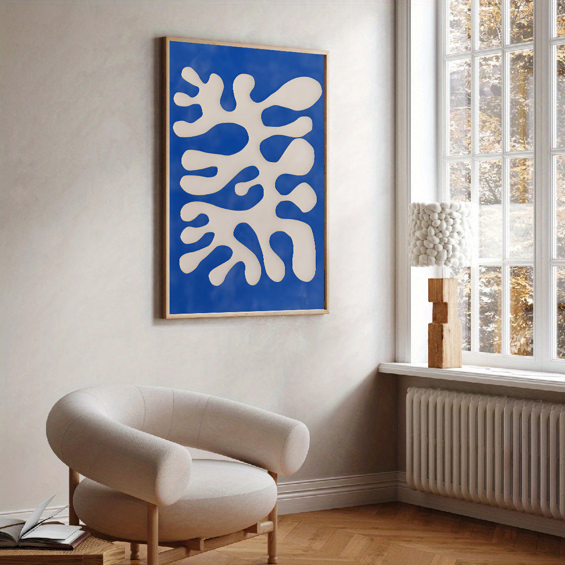 Lámina de arte abstracto orgánico moderno
