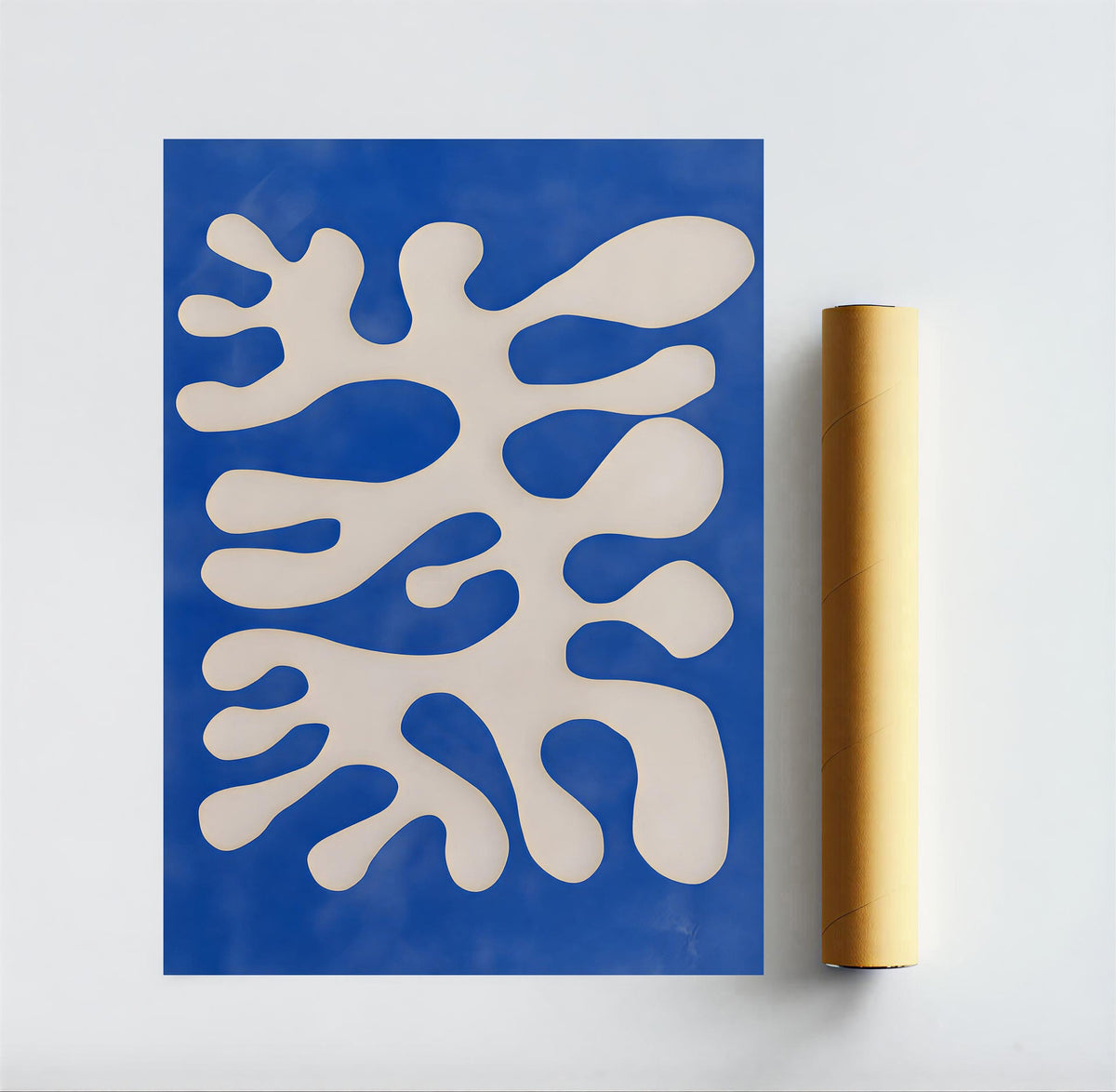 Lámina de arte abstracto orgánico moderno