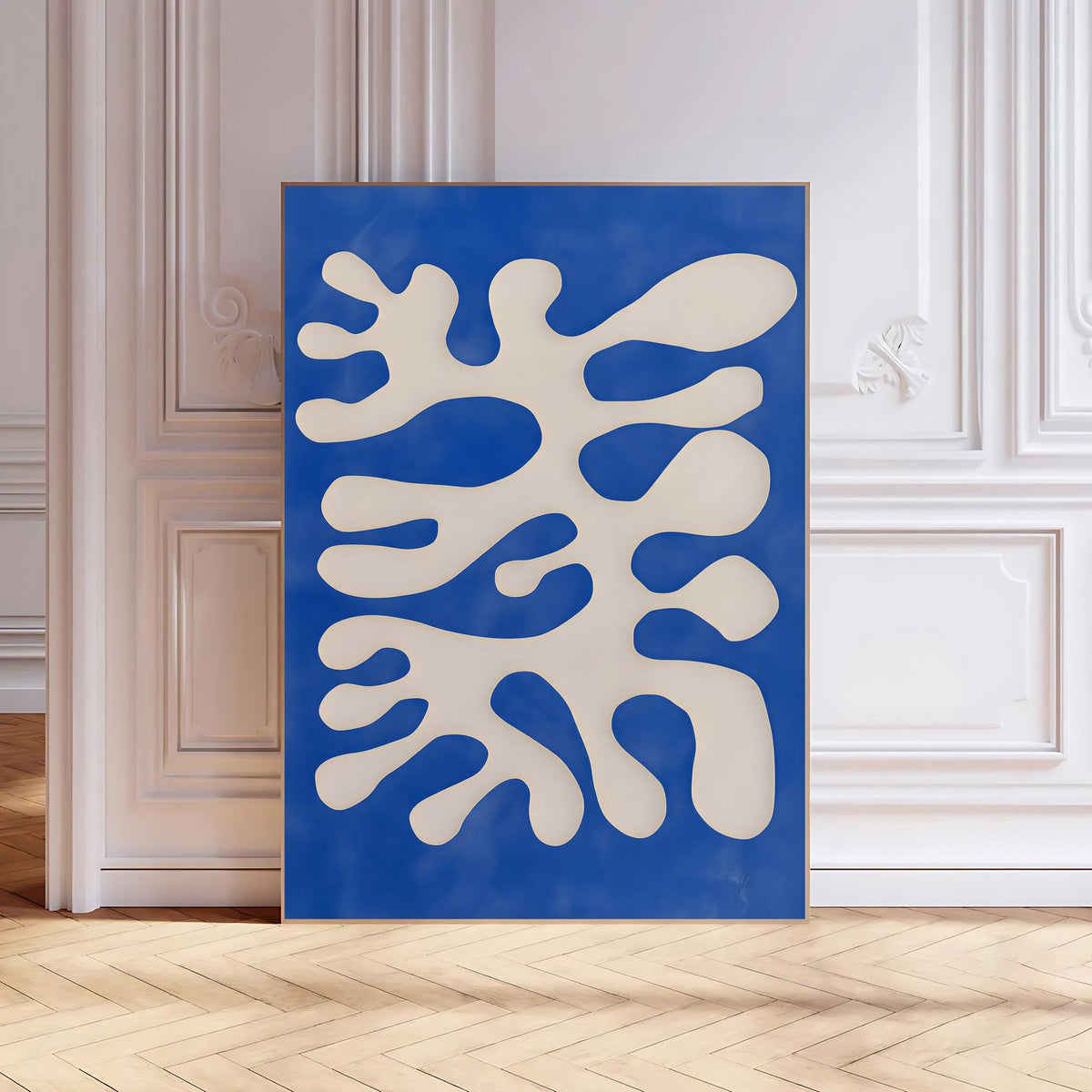 Lámina de arte abstracto orgánico moderno