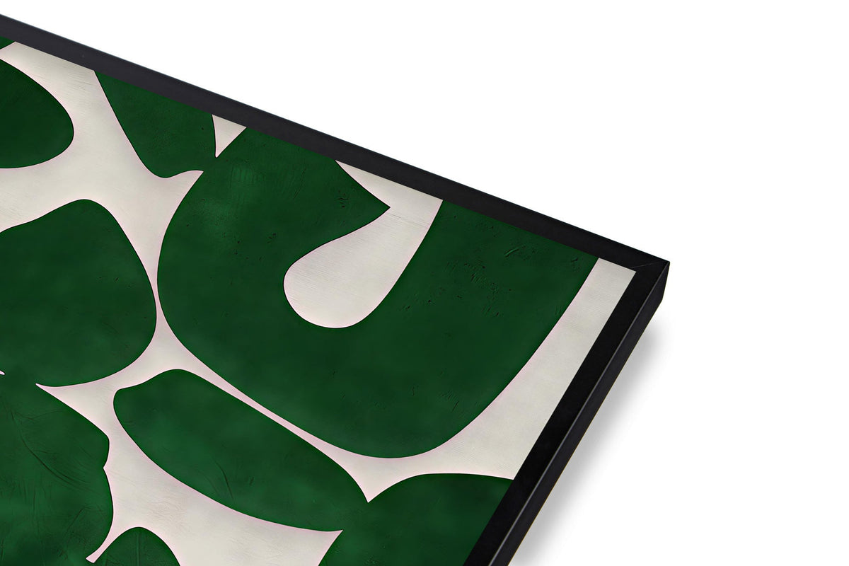 Lámina de arte abstracto verde