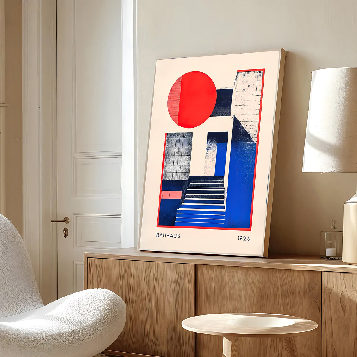 Lámina de arte abstracto Bauhaus de los años 20