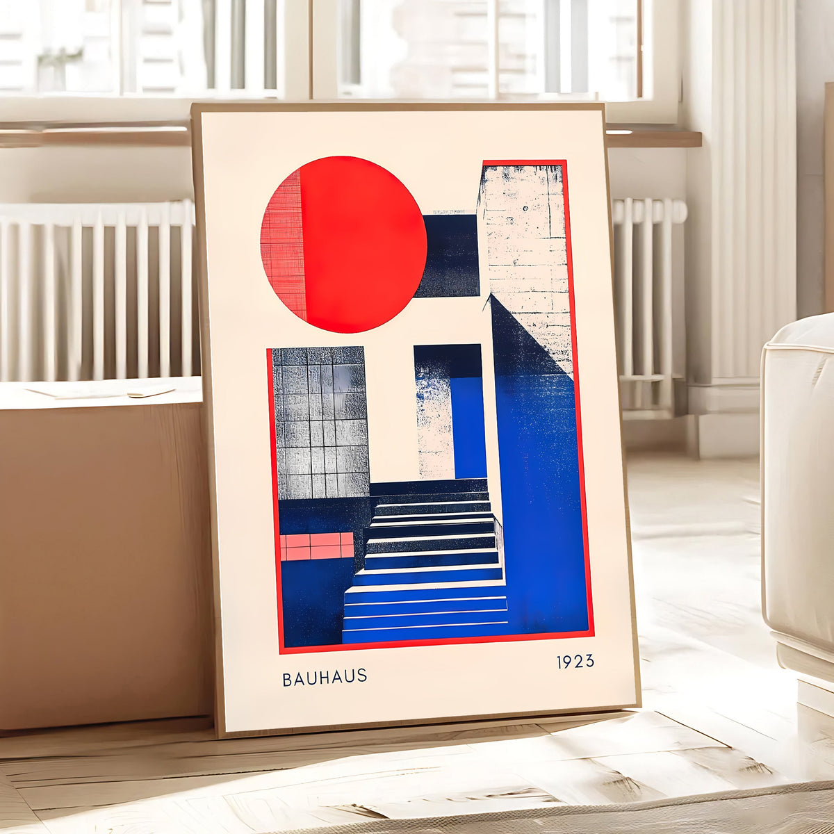 Lámina de arte abstracto Bauhaus de los años 20
