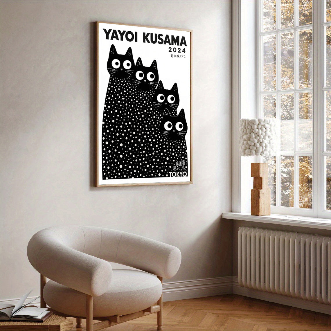 Láminas de gatos Yayoi Kusama